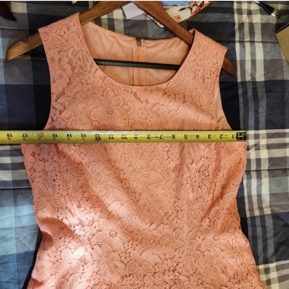 💖 Tommy Hilfiger Coral Lace Fit & Flare Dress 💖
